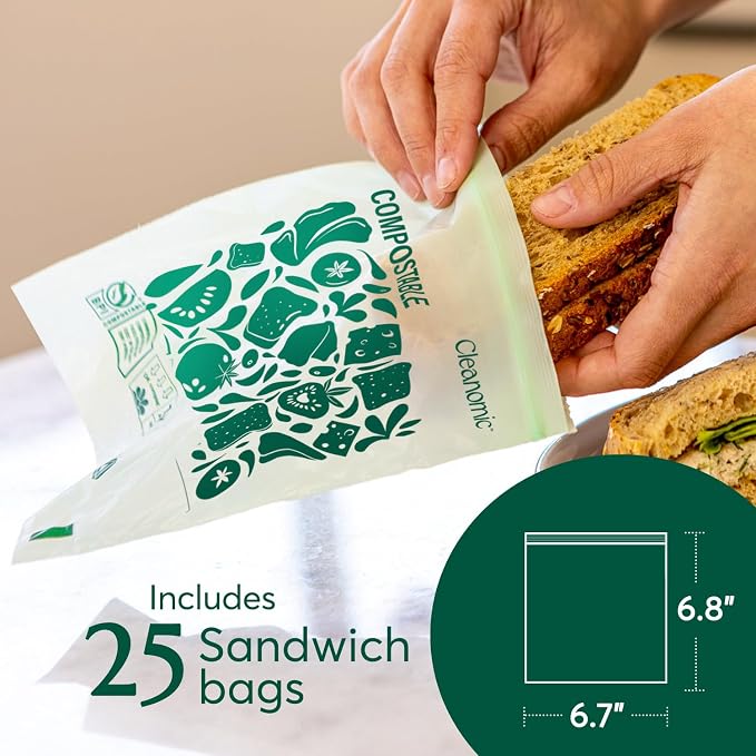 CLEANOMIC Compostable* Food Storage Bag Bundle - Image 5
