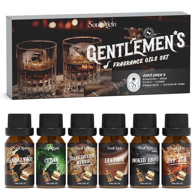 Gentleman Fragrance Oils Set, Essential Oil by SoulOrigin