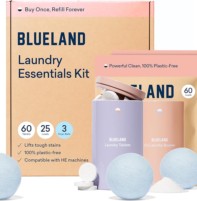 BLUELAND Laundry Essentials Kit, Fragrance Free & Clear by BLUELAND