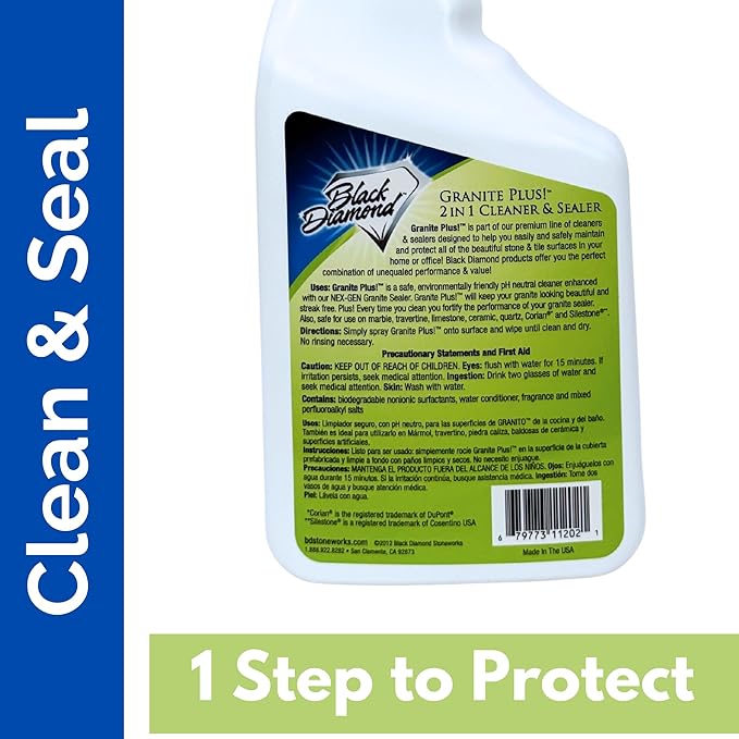 Black Diamond Stoneworks GRANITE PLUS! 2 in 1 Cleaner & Sealer - Image 7