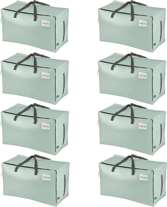VENO 8 Pack Moving and Storage Bags, Heavy Duty, Alternative to Moving Boxes by Veno
