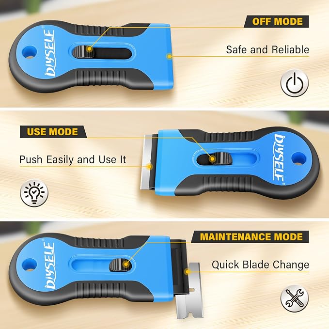 DIYSELF 2 Pack Razor Blade Scraper - Image 4