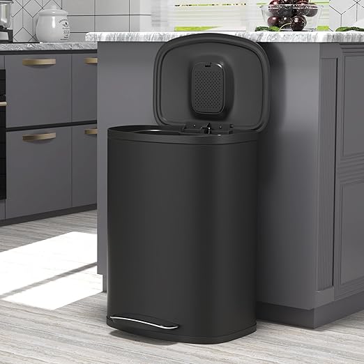 13 Gallon Stainless Steel Foot Pedal Large Trash Can - Image 8