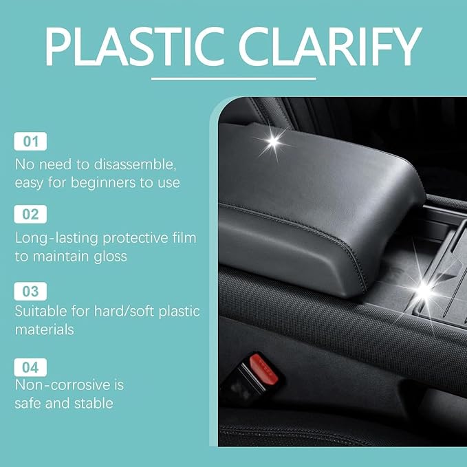 Plastic Restorer for Cars, Car Plastic Restorer Black, Restore The Luster of - Image 5