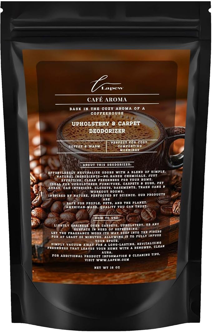 Café Aroma Carpet Freshener Powder: Powerful Odor Eliminator by Lapew