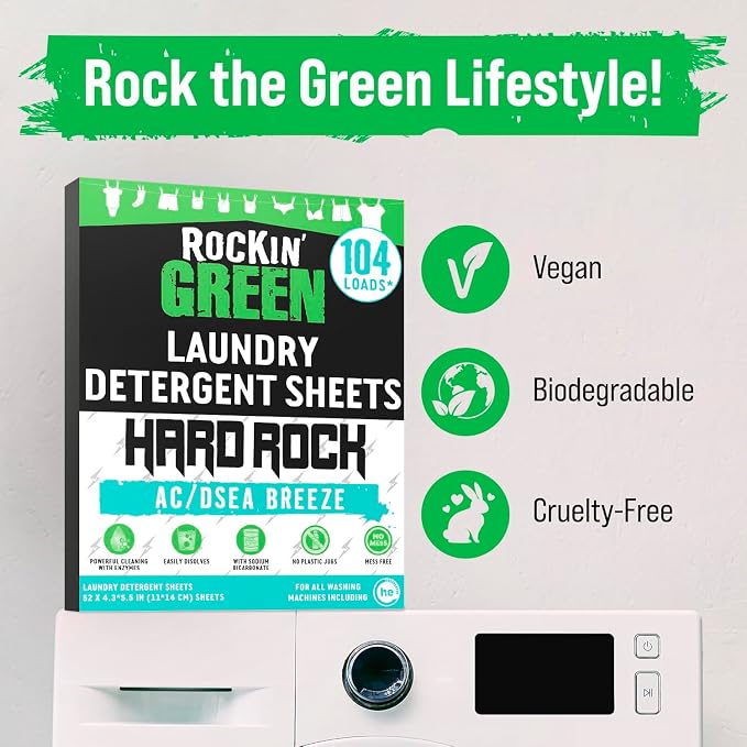 Rockin' Green Hard Rock Travel Laundry Detergent Sheets - Image 7