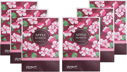 Floral Simplicity Apple Blossom Scented Sachets Pack of 6, Fall & Winter by FloralSimplicity