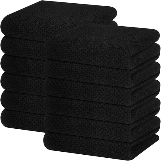 Homaxy 100% Cotton Waffle Weave Kitchen Dish Towels, Ultra Soft Absorbent Quick by Homaxy