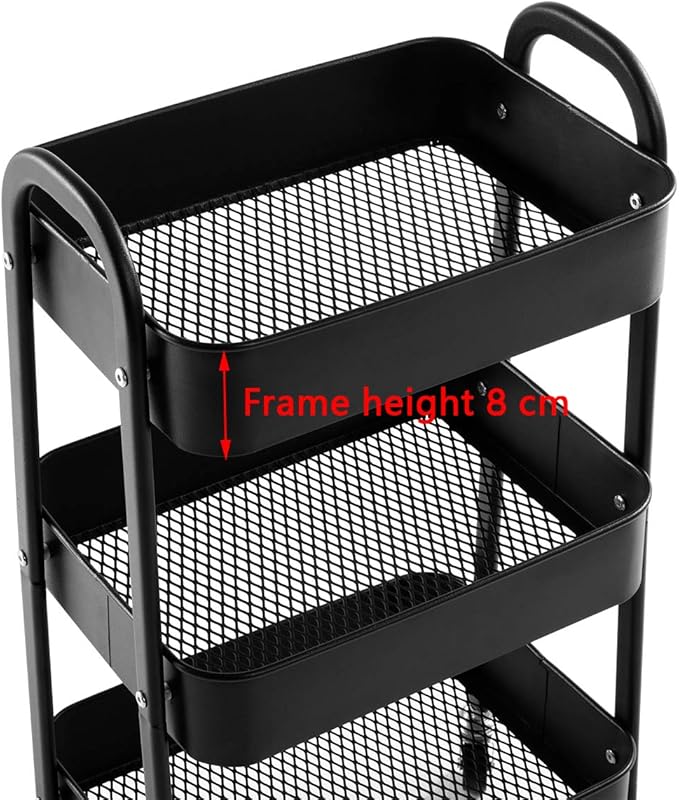 AGTEK Makeup Cart, Movable Rolling Organizer Cart - Image 6