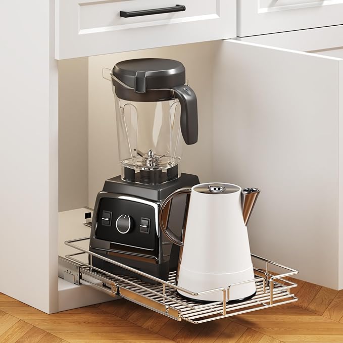 Pull Out Cabinet Organizer 14½" W x 21½" D, Heavy Duty Cabinet Pull Out Shelves - Image 5