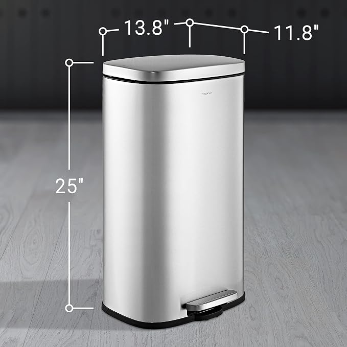 happimess HPM1011A Curtis 8-Gallon Step-Open Trash Can - Image 6