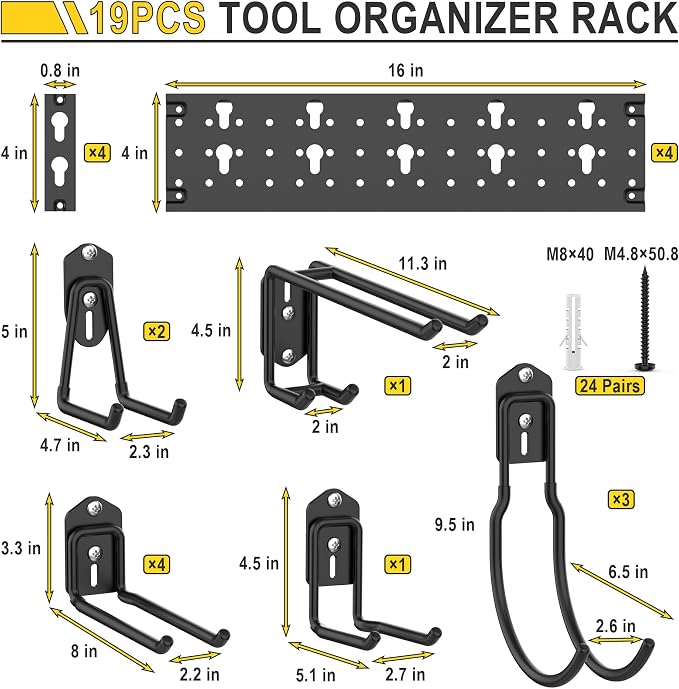 Ultrawall Garage Storage Organization, Versatile Storage Hooks Garden Tool - Image 2
