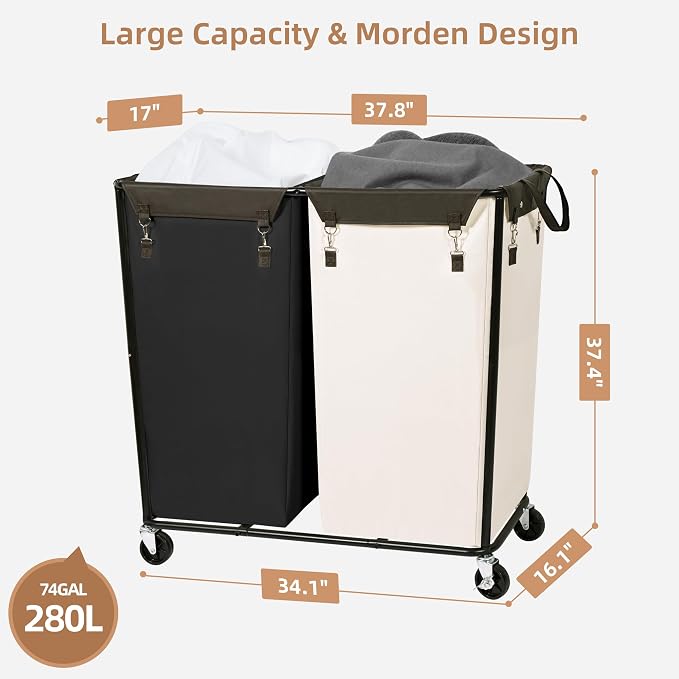 STORAGE MANIAC Commercial Laundry Hamper - Image 4