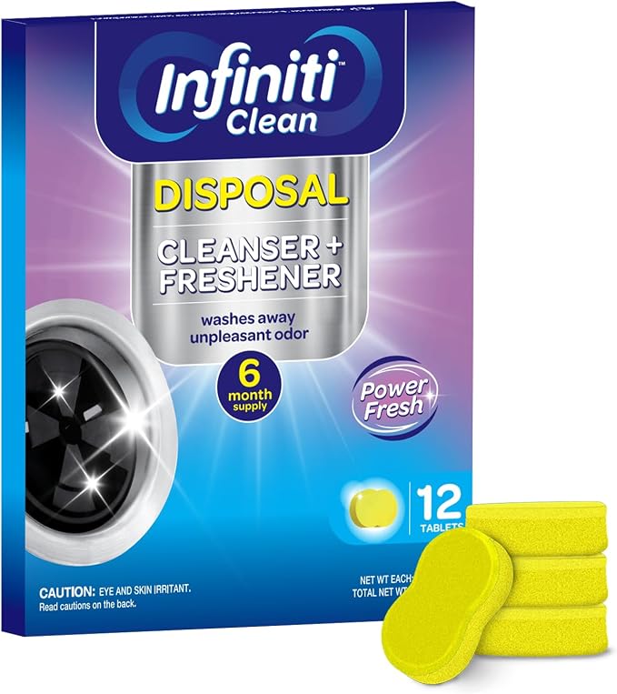 Garbage Disposal Cleaner and Deodorizer Tablets by InfinitiClean