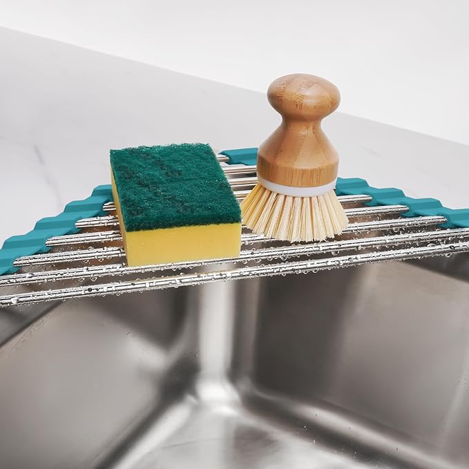 Tomorotec Triangle Roll-Up Dish Drying Rack - Image 3
