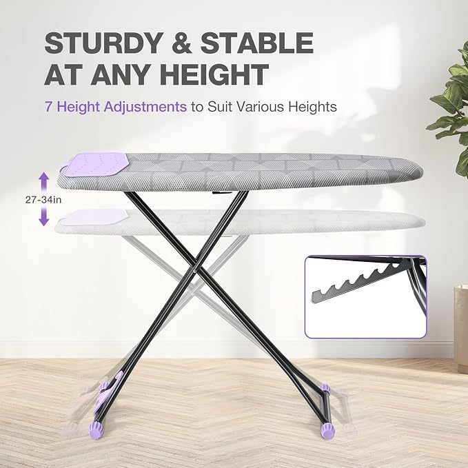APEXCHASER Ironing Board with Iron Rest, Compact and Space Saver Iron Board - Image 2