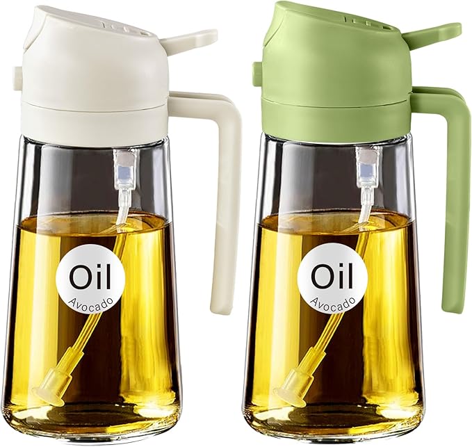 YARRAMATE 2Pcs 16oz/470ml 2 in 1 Oil Sprayer by YARRAMATE
