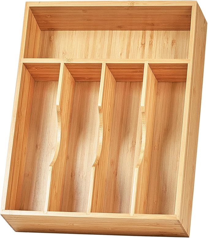 Umilife Kitchen Drawer Organizer, 10 Inch Silverware Utensil Tray Holder by Umilife