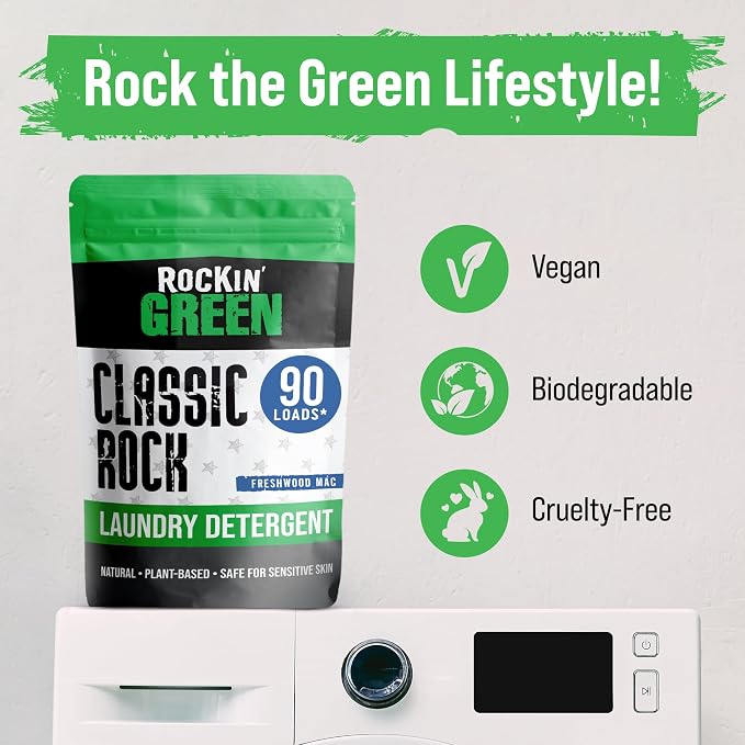 Rockin' Green Classic Rock Laundry Detergent, Plant based, All Natural Laundry - Image 8