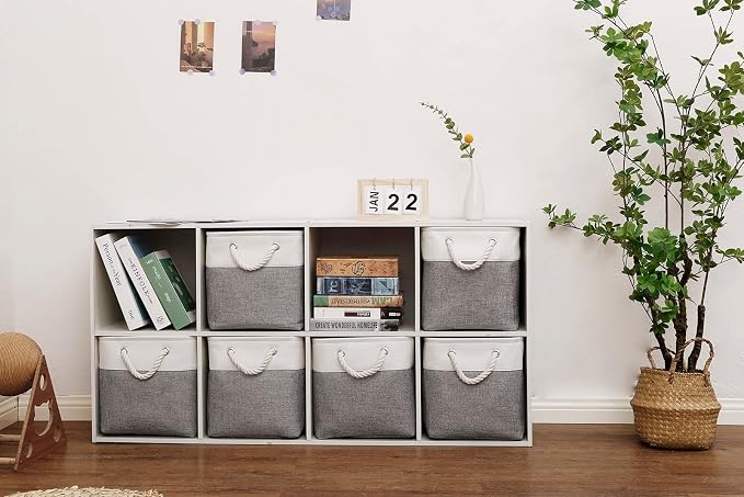 Cube Storage Bins, Collapsible Fabric Cube Storage Bin, 11 Inch Cube Storage - Image 6
