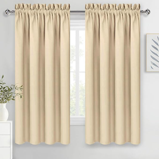 DWCN Blackout Curtains for Bedroom – Rod Pocket Thermal Insulated Noise by DWCN