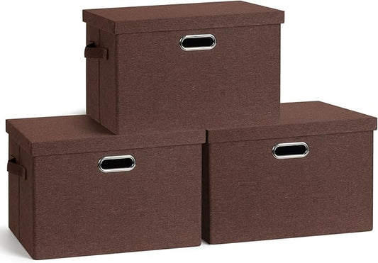 Large 17" 36 Quart Collapsible Stackable Storage Bins by GraciadecoStorage