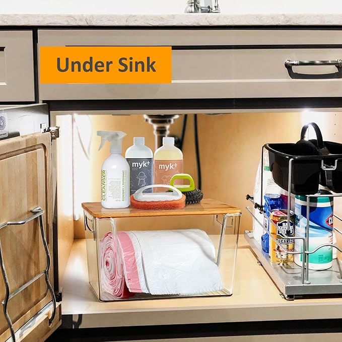 2 Pack Trash Bag Holder Dispenser, Extra Large Garbage Bags Holder, Stackable - Image 6