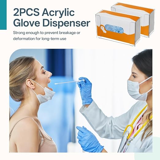 2 Packs Acrylic Glove Holder for Wall Mount - Image 4
