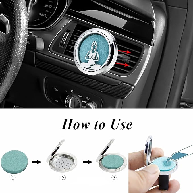 30mm Car Essential Oil Diffuser Vent Clip Air Freshener Vent Clips Aromatherapy - Image 5