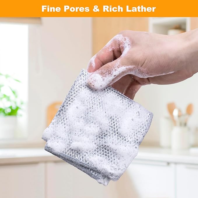 Inkhut Non Scratch Wire Dishcloth, Reusable Steel Wool Scrubber - Image 6