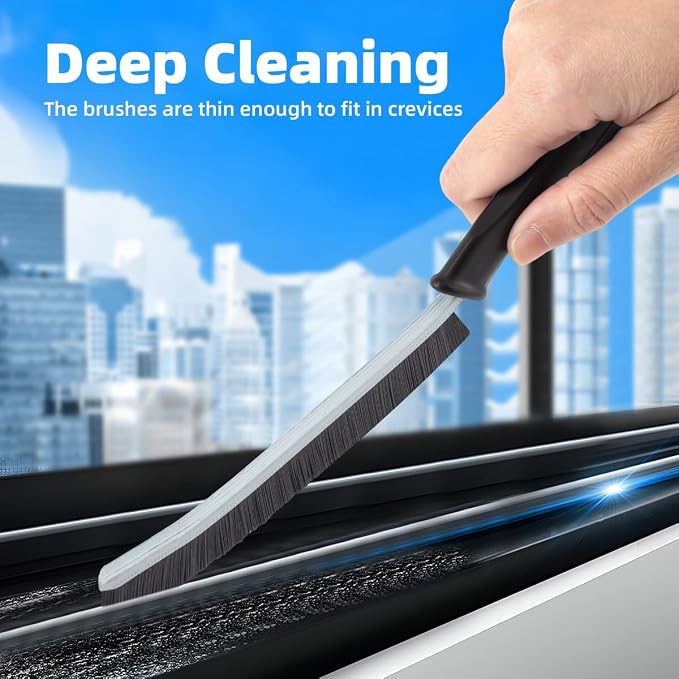 Hard Bristle Crevice Cleaning Brush-Thin Gap Scrub Brush, Small Cleaning Brush - Image 3