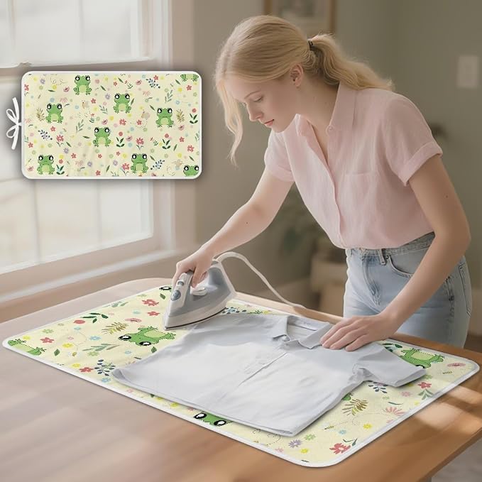 Ironing Mat Ironing Board Pad Heat Resistant, Quilting & Travel Blanket 32 x 16 - Image 3