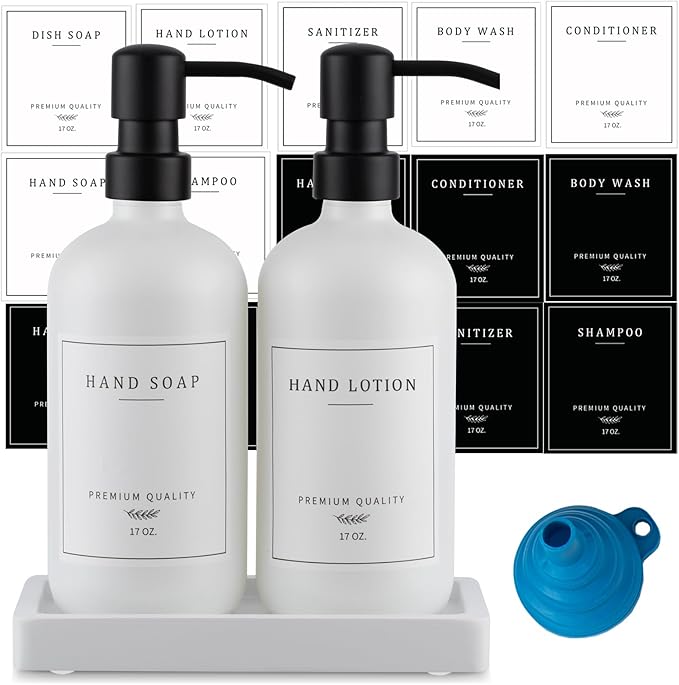 Thick Glass Soap Dispenser by Eggs+sound