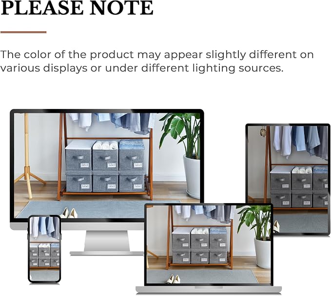 GRANNY SAYS Closet Organizers and Storage, Fabric Storage bins - Image 9