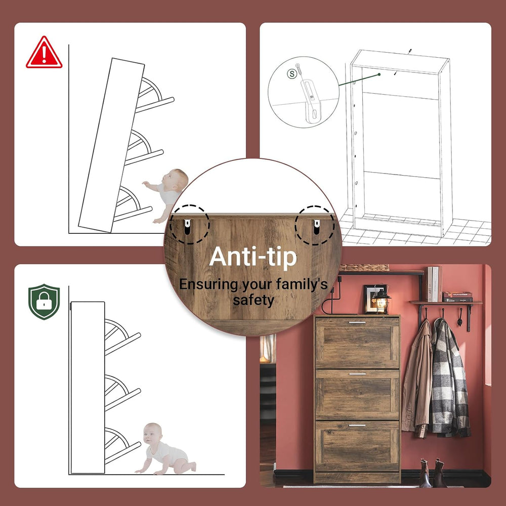 Haotian Shoe Cabinet Storage for Entryway