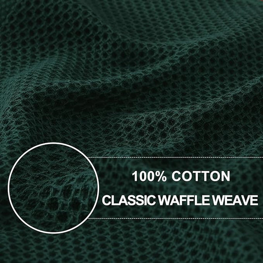 Homaxy 100% Cotton Waffle Weave Kitchen Dish Cloths, Ultra Soft Absorbent Quick - Image 2