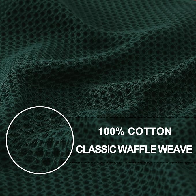Homaxy 100% Cotton Waffle Weave Kitchen Dish Towels, Ultra Soft Absorbent Quick - Image 2