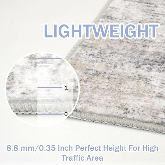 IOHOUZE Abstract Runner Rug 3x10 Ft Washable Runners - Image 4