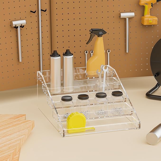 PMMASTO Widen Tiered Spice Rack, Seasoning Organizer, Kitchen Organization and - Image 3