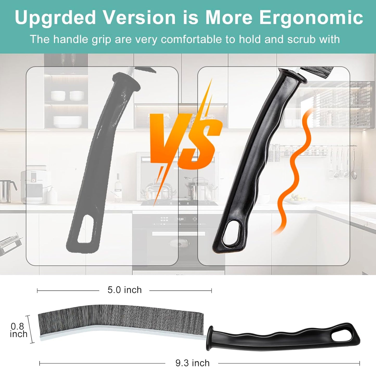 Crevice Cleaning Brush，Hard-Bristled Grout Brush，2026 New Multifunctional Gap Cleaning Brush Tool，Dead Corners Brushes for Bathroom Kitchen Tiles Window Door Slots，3pcs