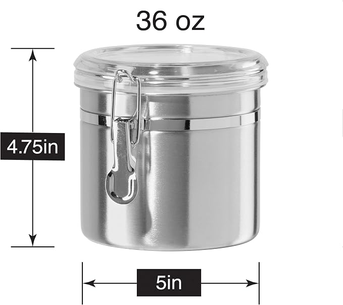 Oggi 36-Ounce Stainless Steel Canister - Image 9