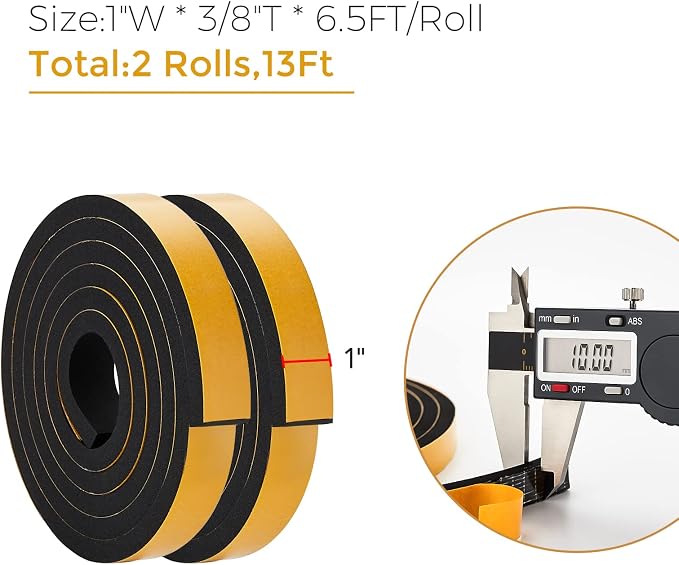 13 Feet Weather Stripping Door Seal, Window Insulation - Image 3