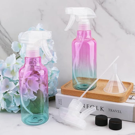 Plastic Spray Bottle 16.9oz Empty Spray Bottles Refillable Container Trigger - Image 2