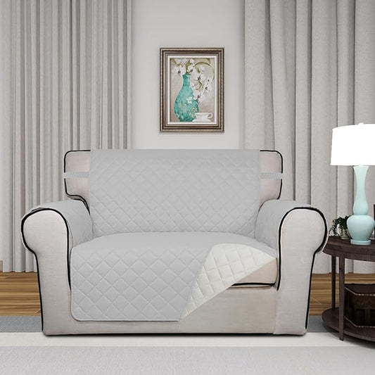 PureFit Reversible Quilted Sofa Cover, Water Resistant Slipcover Furniture - Image 2
