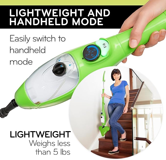 H2O X5 5-in-1 Multi-Purpose Steam Mop, Handheld Steam Cleaner, Adjustable Height - Image 4