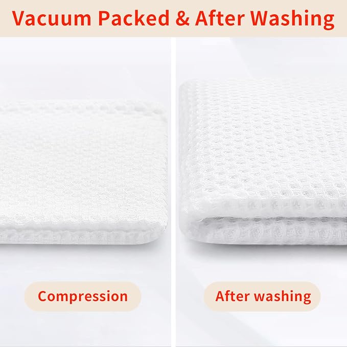 Homaxy 100% Cotton Waffle Weave Kitchen Dish Cloths, Ultra Soft Absorbent Quick - Image 7