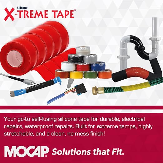 X-Treme Tape MOCAP Heavy Duty Electrical Tape, Self-Fusing Silicone Rubber - Image 6