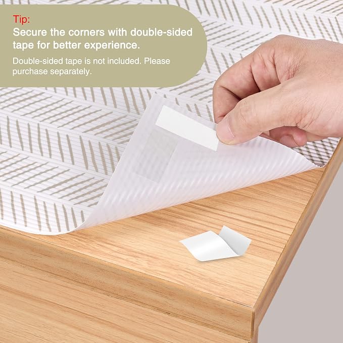 Glotoch Shelf Liners for Kitchen Cabinets, 12in x 20FT Non-Adhesive Liners for - Image 6