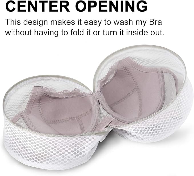Muchfun 3Pcs Bra Wash Bags, Honeycomb Mesh Laundry Bags - Image 6