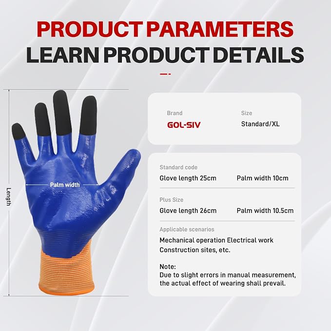Electrical Gloves For Men - 400V Low Voltage Insulated Electrician Safety Gloves - Image 7